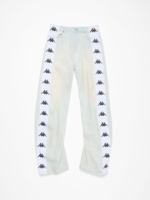 Loose fit jeans - 2006M Acne Studios x Kappa - Light blue/white