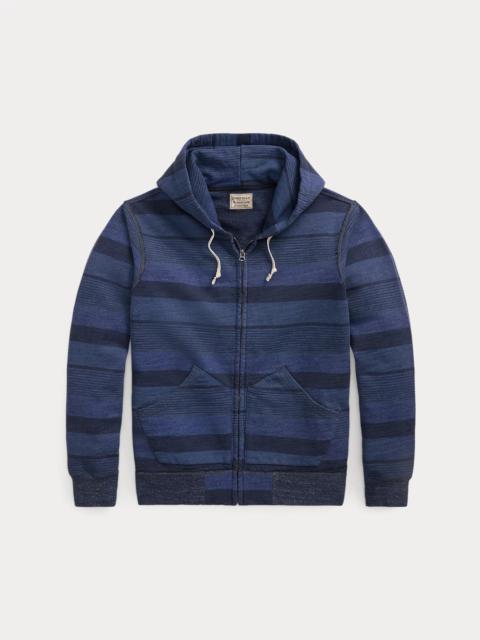 Striped French Terry Full-Zip Hoodie