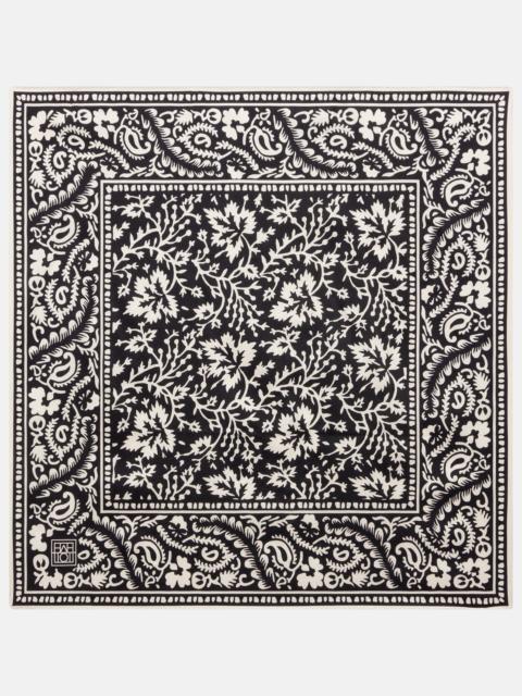 Printed silk scarf