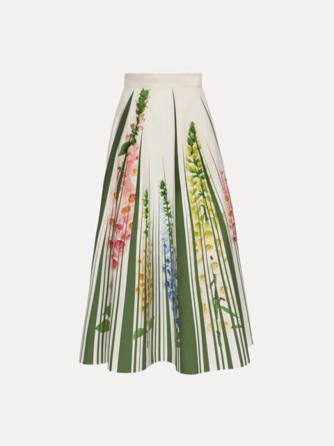 FOXGLOVE TROMPE L’OEIL COTTON POPLIN SKIRT