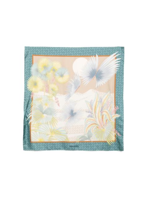 dure print silk scarf