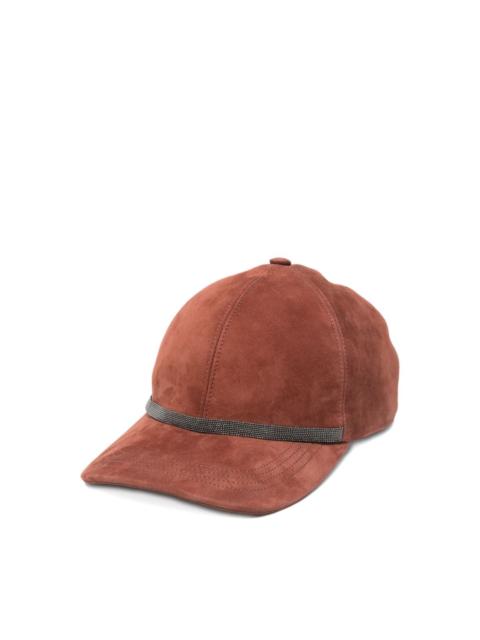 Leather baseball cap