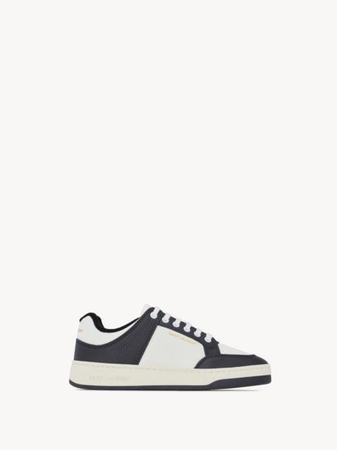 sl/61 low-top sneakers in smooth and grained leather