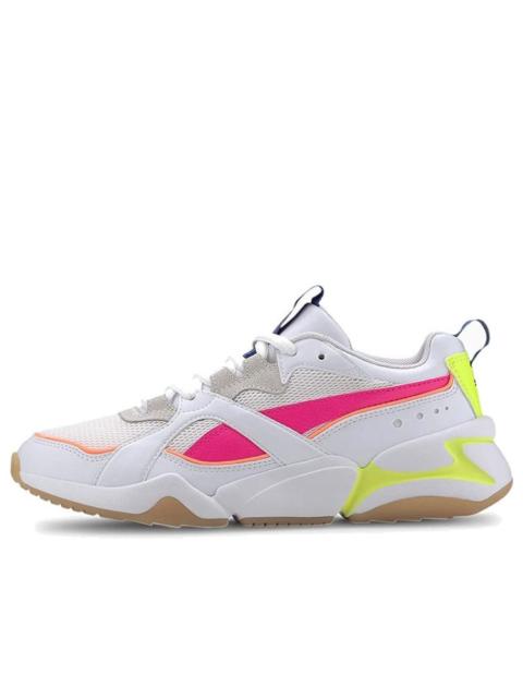 (WMNS) PUMA Nova 2 Pink/Green/White Low sneakers 370957-08