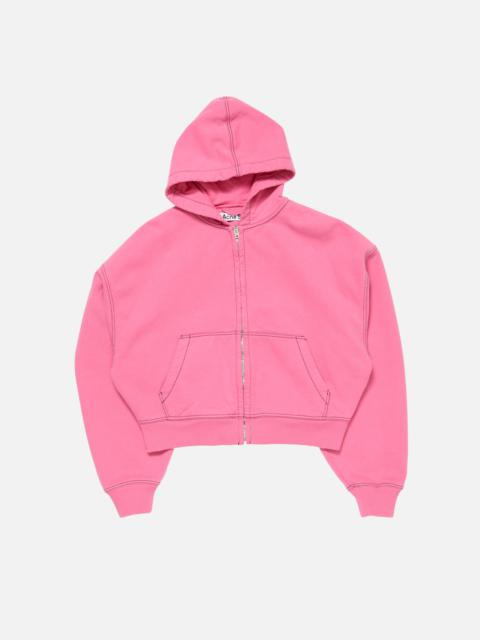 Hooded zip-up sweater - Pink