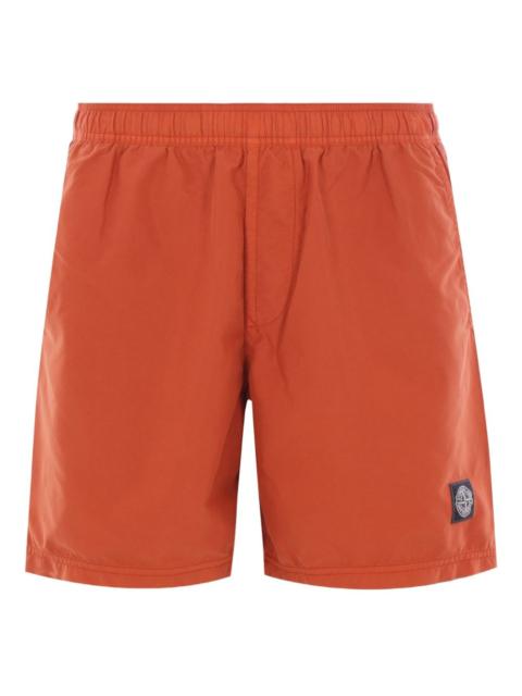 patch-pocket nylon swim shorts