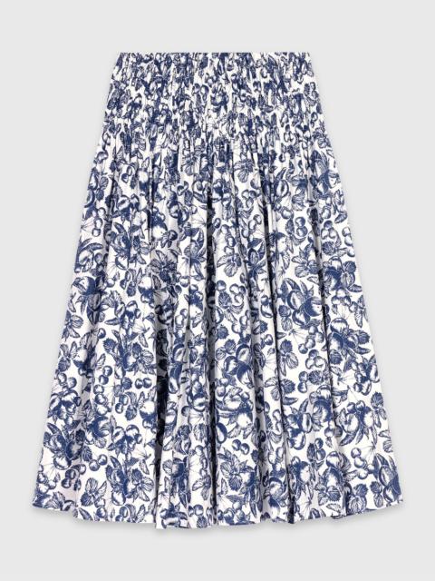 Fruit printed maxi skirt