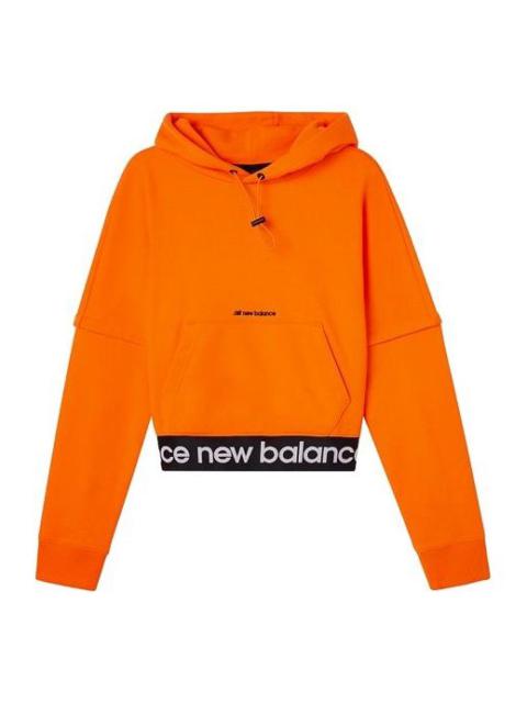(WMNS) New Balance Solid Color hooded Casual Orange AWT03362-OR