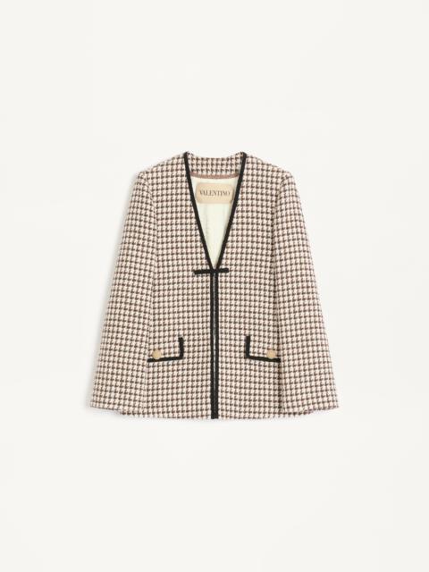 LIGHT TWEED PIED DE POULE JACKET