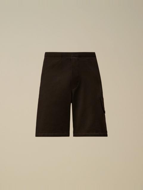 Diagonal Raised Fleece Cargo Sweatshorts