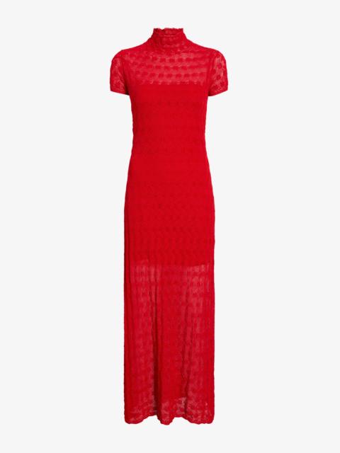 Zein Dress in Geo Textured Knit