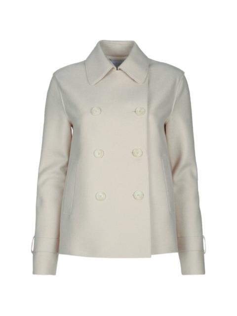 cropped double-breasted coat