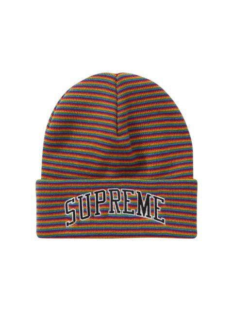 Supreme Rainbow Stripe Beanie Multicolor