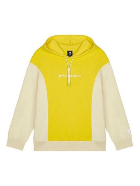 (WMNS) New Balance Athletics Fleece Hoodie 'Yellow Beige' AWT11502-FTL