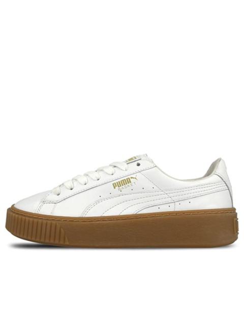 (WMNS) PUMA Basket Platform Core 'White' 364040-01