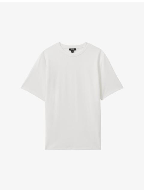 Wick textured stretch-woven T-shirt