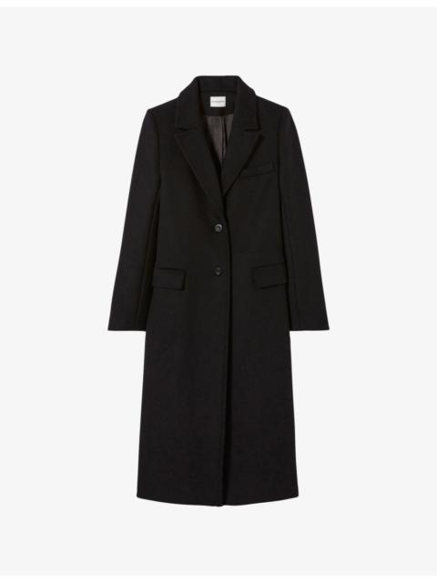 Long straight wool coat