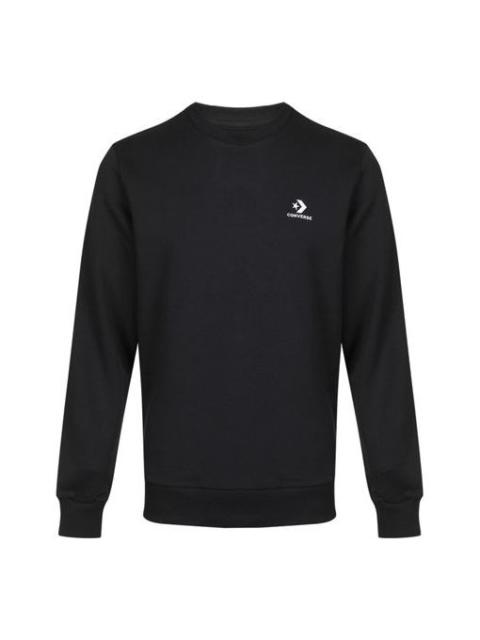 Men's Converse Round Neck Pullover Casual Black 10019924-A01