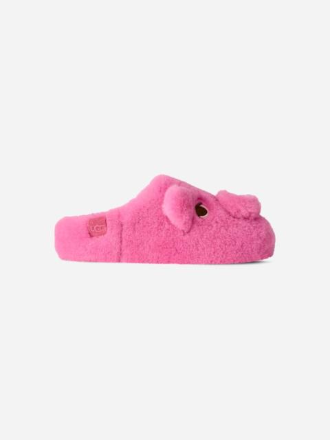 ® Women's Elea Pooch Slip-On Sheepskin Slippers in Pink Laquer