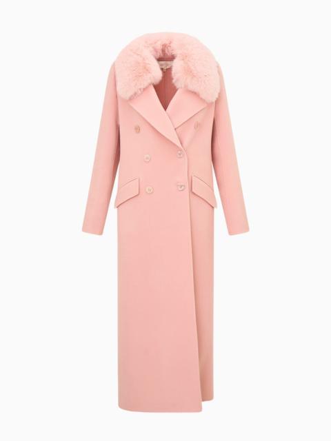 Char Faux Fur Collar Wool Coat