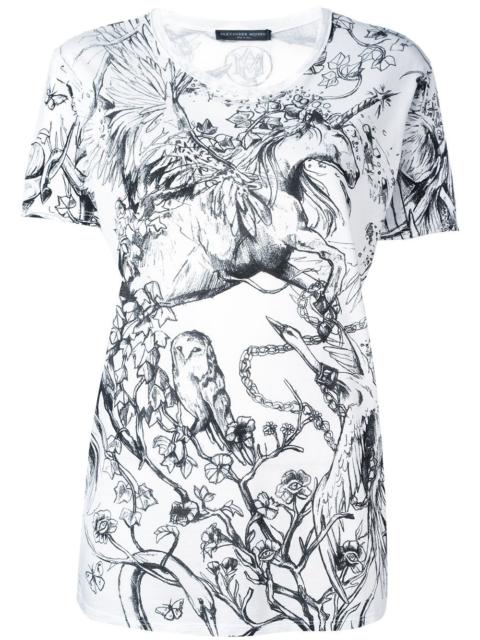 unicorn print T-shirt