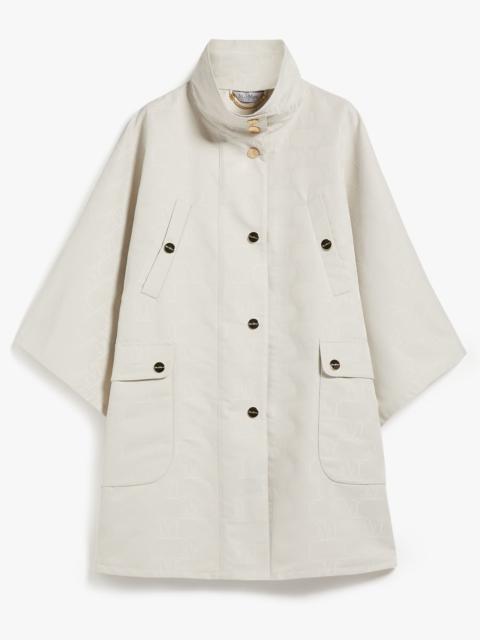 OMBRE Short cape in water-resistant jacquard