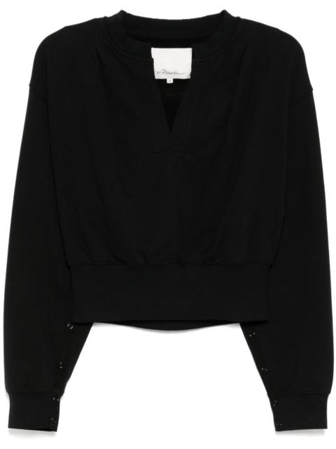cropped sweatshirt