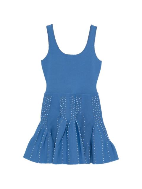 scoop-neck mini dress