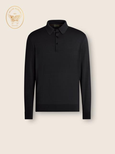 BLACK VELLUS AUREUM POLO SHIRT