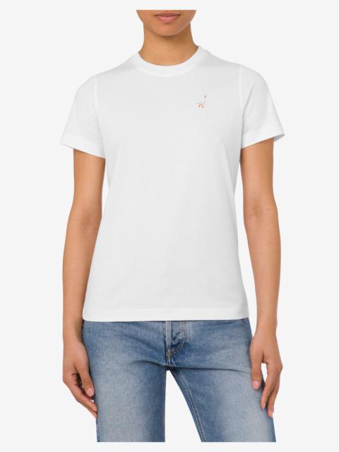 ORGANIC JERSEY T-SHIRT GOOSE EMBROIDERY