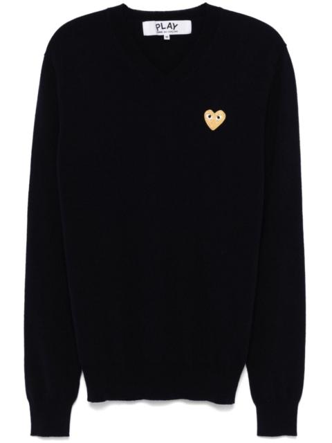 heart-patch sweater