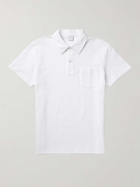 Riviera Slim-Fit Cotton-Mesh Polo Shirt