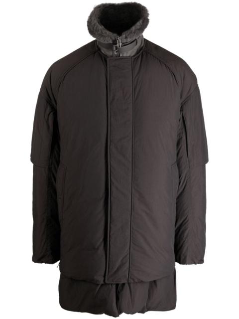 stand-up collar padded coat