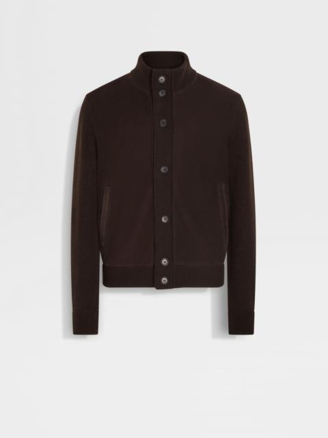 DARK BROWN OASI CASHMERE BLOUSON