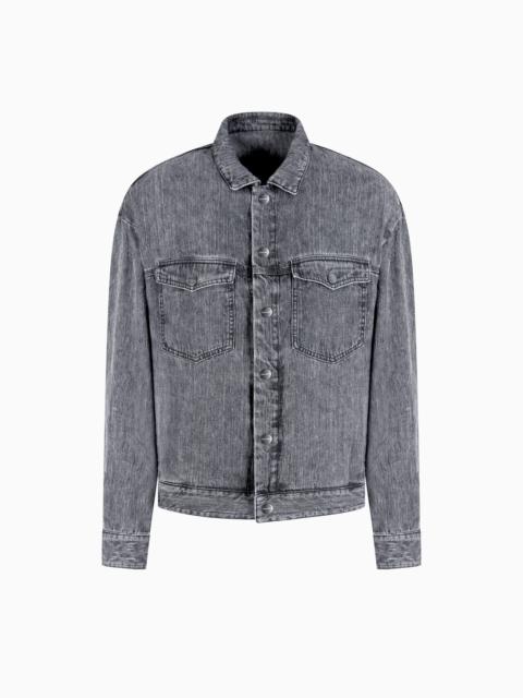DENIM COLLECTION LINEN BLOUSON