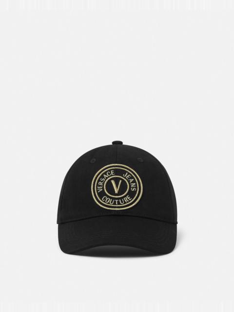 Embroidered V-Emblem Baseball Cap