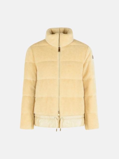 SHORT 'CEDRE' TEDDY-EFFECT FLEECE JACKET IVORY WHITE