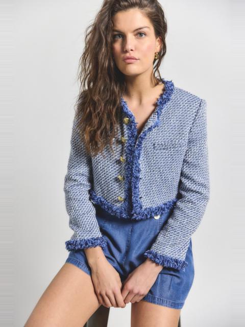 ASUKA CROPPED FRINGE JACKET