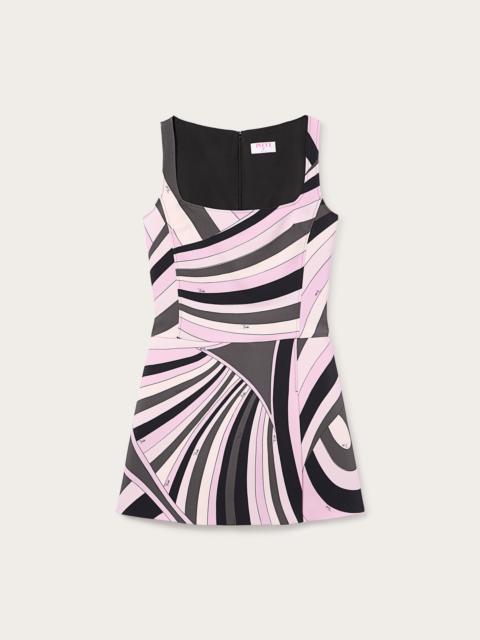 IRIDE PRINT SHORT DRESS