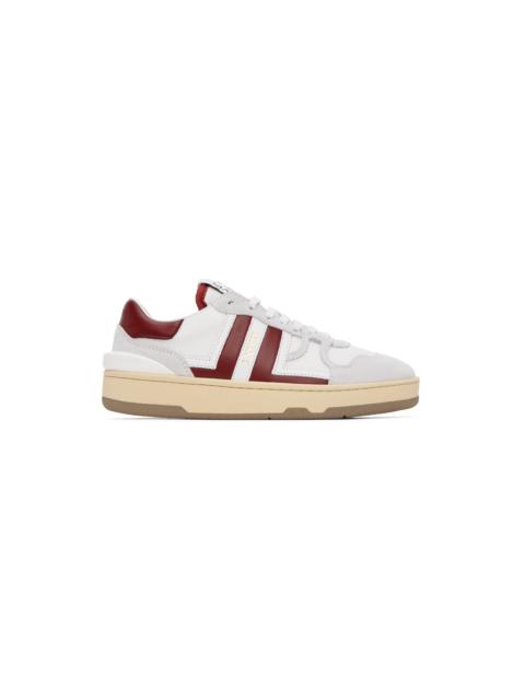 White & Red Clay Sneakers