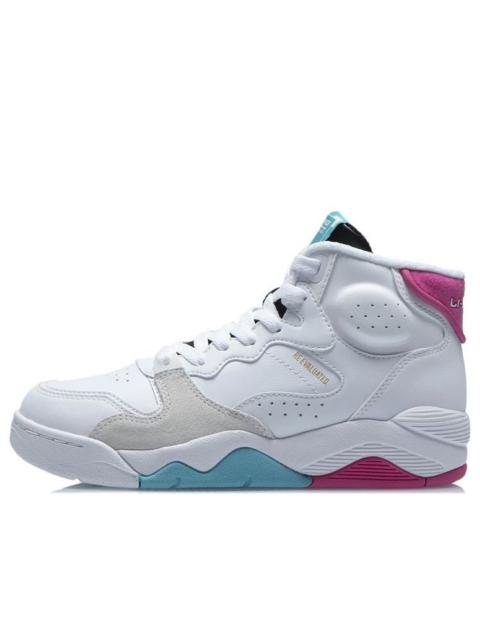 (WMNS) Li-Ning Classic Basketball Shoes 'White Blue Pink' AGBR082-1