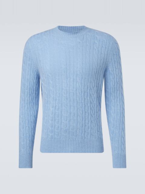 Cable-knit cashmere sweater