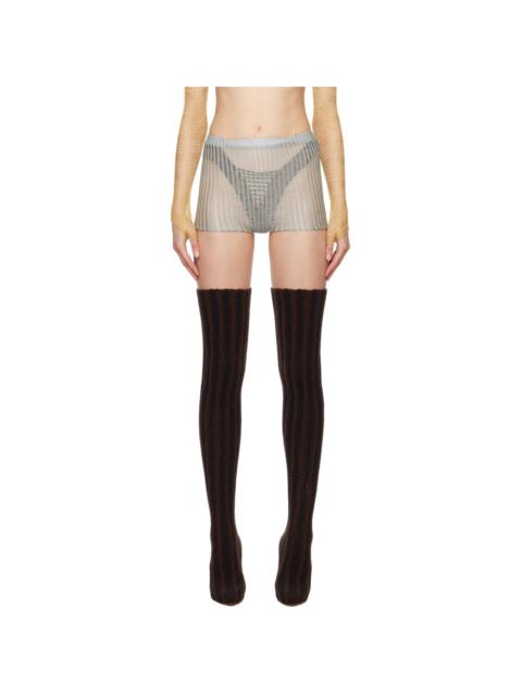 SSENSE Exclusive Green & Purple Daughter Shorts