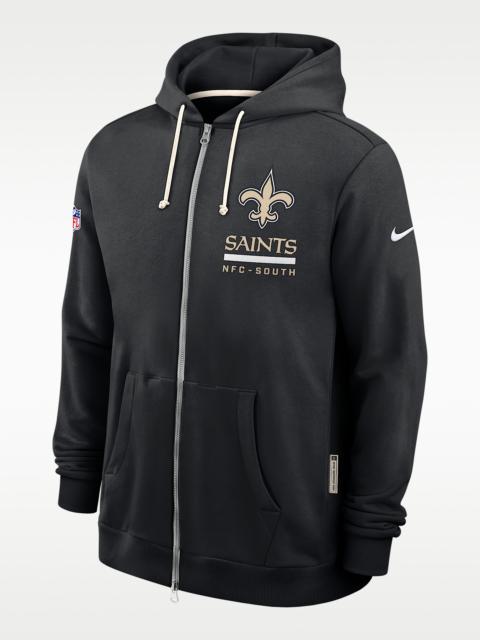 New Orleans Saints Utility Player Sideline Men's Nike Dri-FIT NFL Full-Zip Hoodie