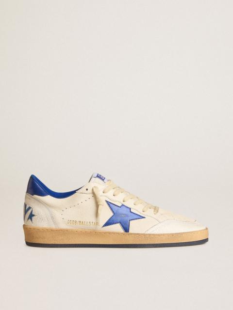 Women’s Ball Star Wishes in white nappa leather with bright blue star and heel tab