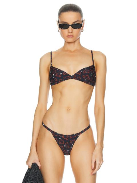 Tri Crop Bikini Top