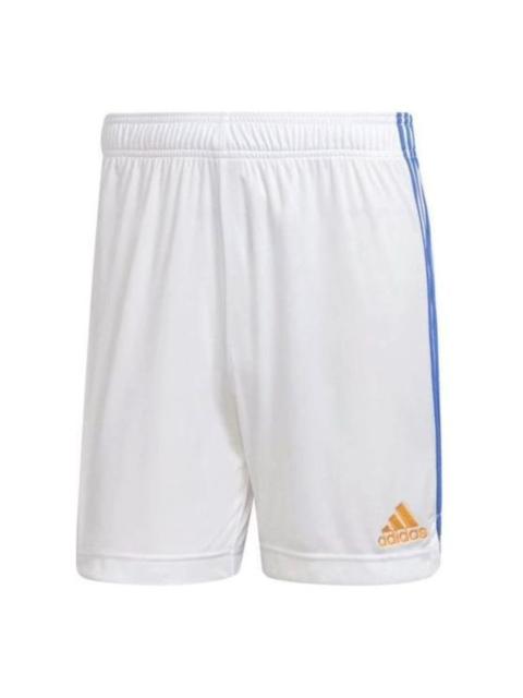 adidas Real Home Shorts Asia Sizing 'White Blue' GM6784