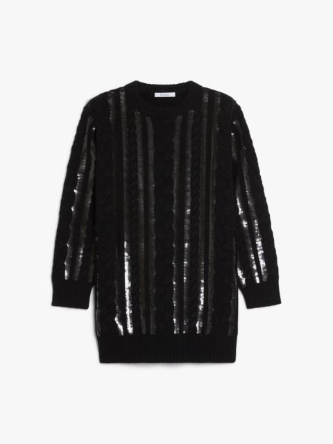 MAMBO Short wool and cashmere dress