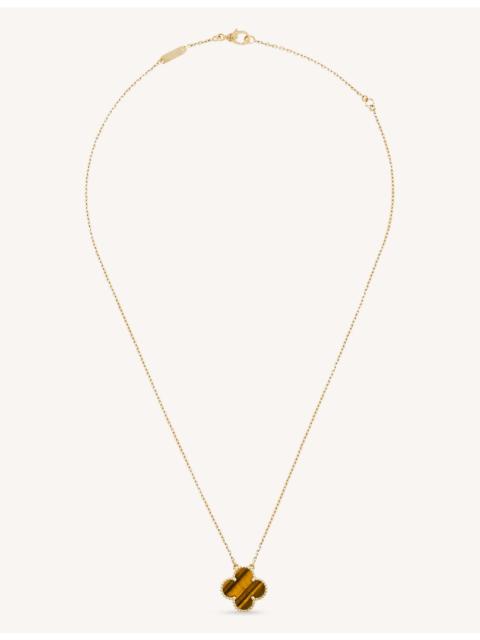 Vintage Alhambra gold and tiger's eye pendant