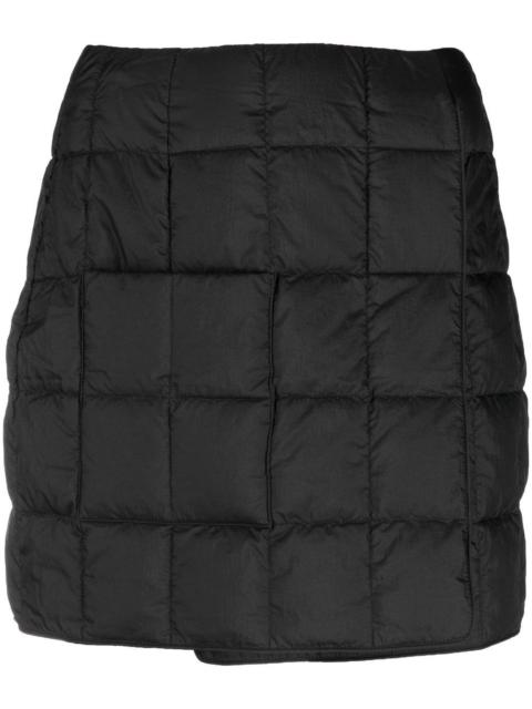 quilted mini skirt